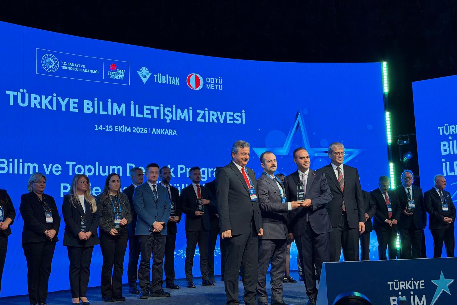 Üniversitemizin Projesi TÜBİTAK Proje Teşvik Ödülleri’nde Türkiye Üçüncüsü Oldu